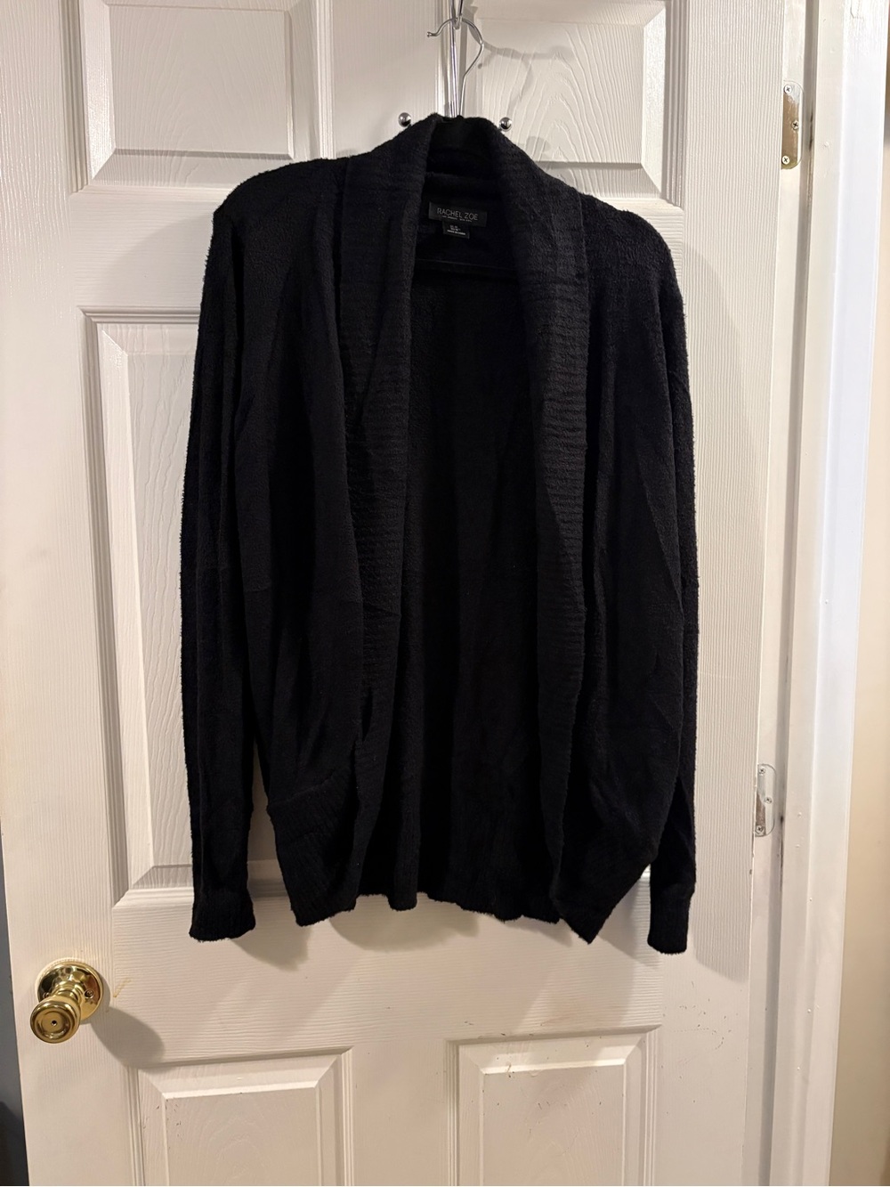 Rachel Zoe Black Open-Front Women’s Cardigan Sweater- Black